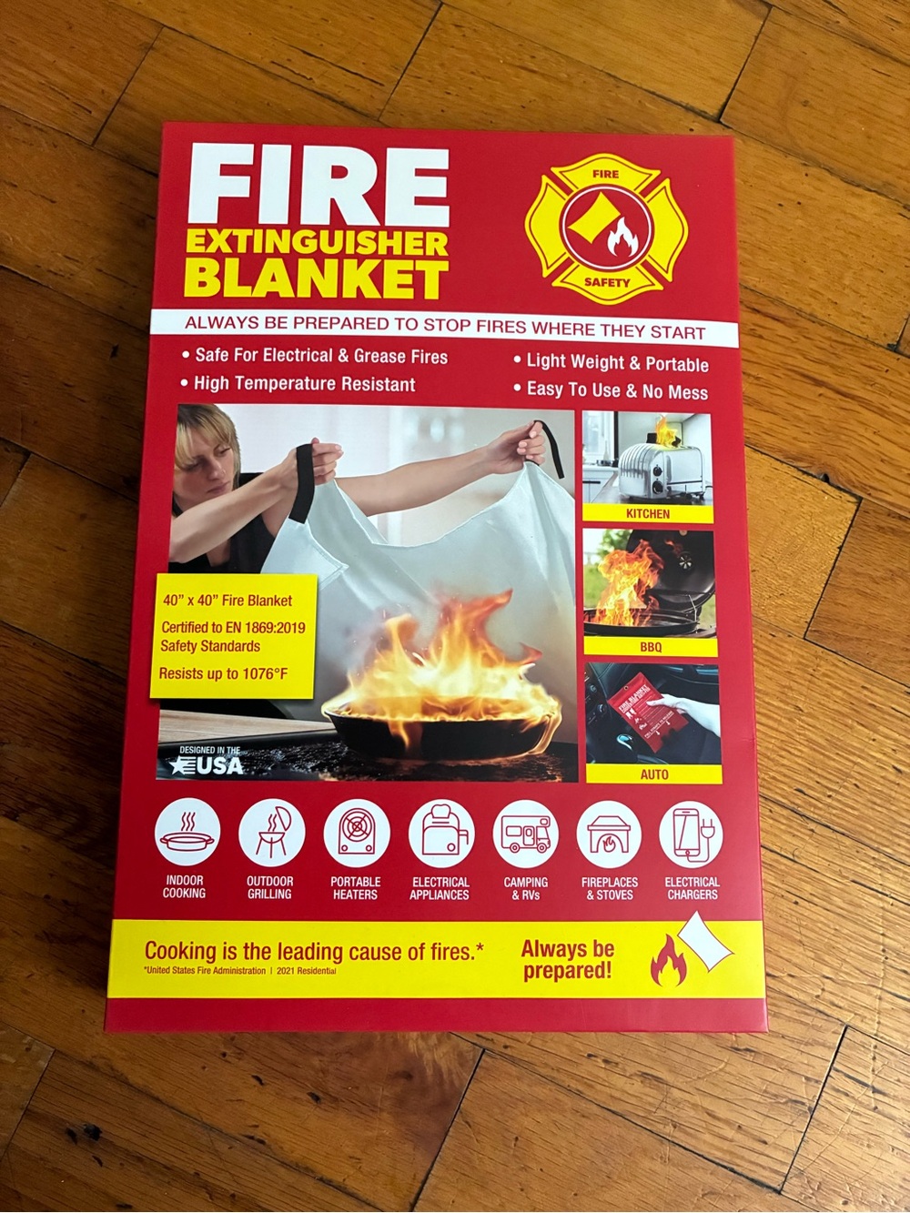 Fire Extinguisher Blanket - Red - Safety